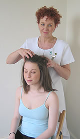 Indian head massage picture