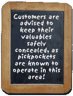 Beware of pickpockets